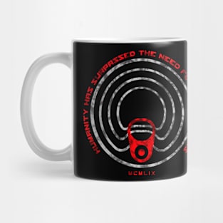 Ring Pull is the Future (red and grey) Mug